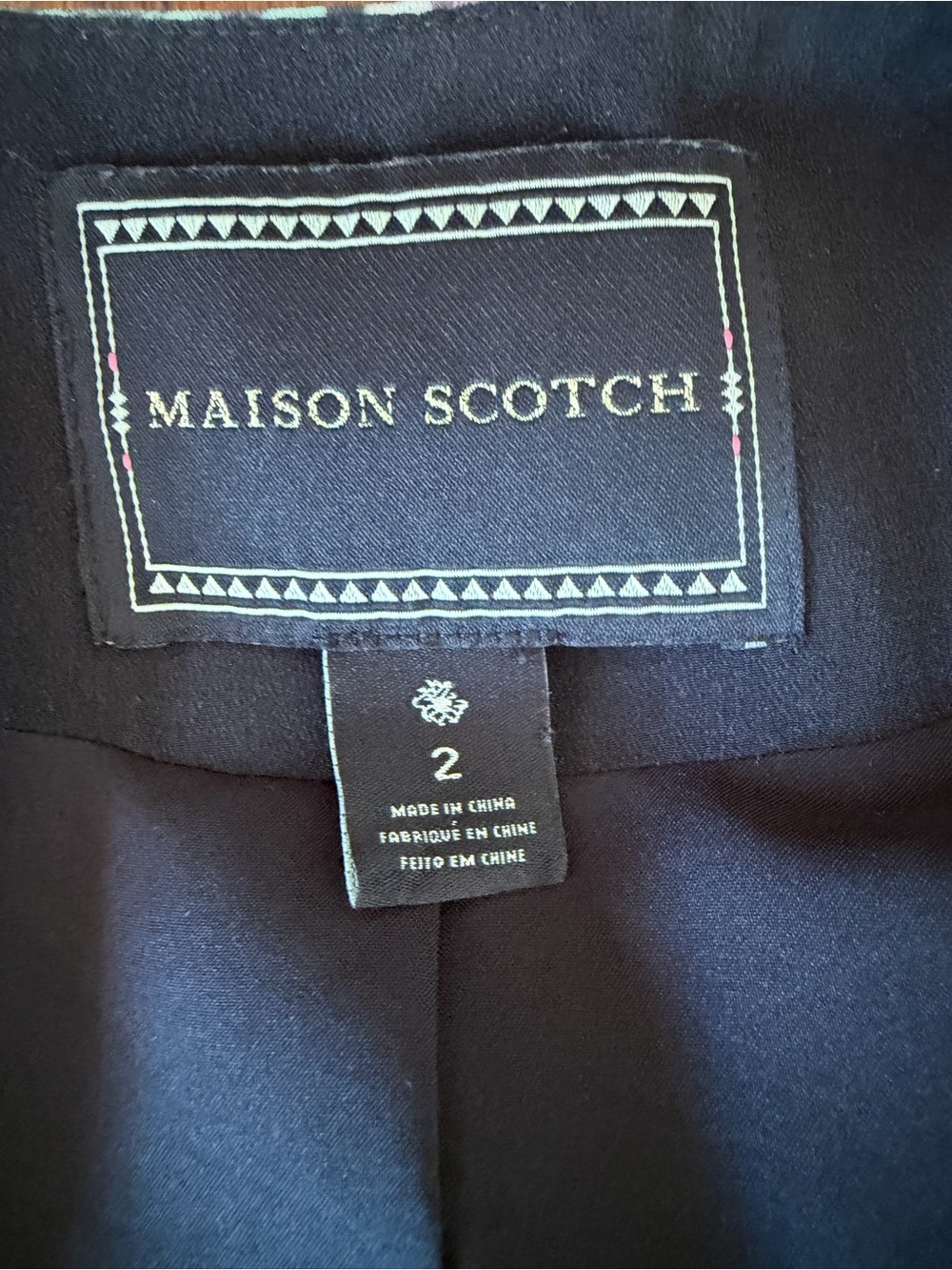 Maison Scotch Tiger & Leopard Print Tuxedo Blazer Jacket - Picture 5 of 7